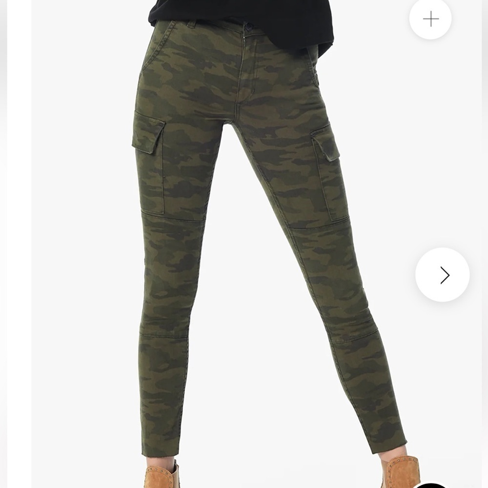 Joe’s The Charlie Ankle Camouflage Cargo Skinny Pants Sz 25 - Picture 3 of 8